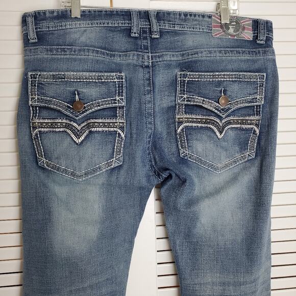 Monarchy Men's Distressed Straight Leg Jeans Size 38 - Picture 2 of 13